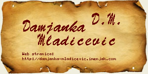 Damjanka Mladićević vizit kartica